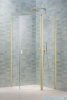 Radaway Nes Brushed Light Gold Ptj kabina pięciokątna 90x100cm prawa szczotkowane jasne złoto 10052000-98-01R/10052800-98-01